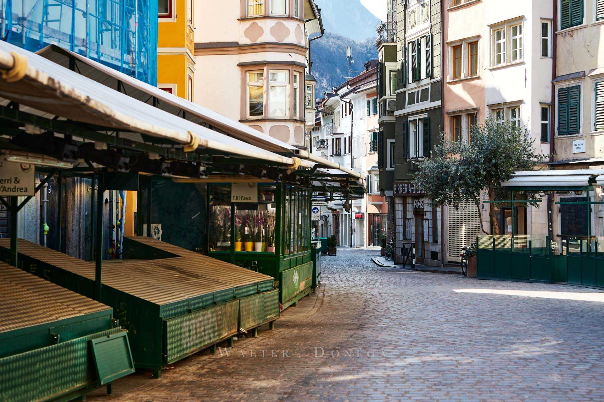 Bolzano deserta in quarantena
