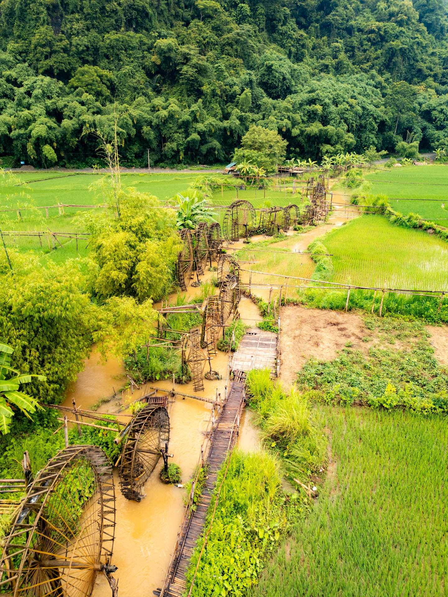 Riserva naturale Pu Luong mulini ad acqua