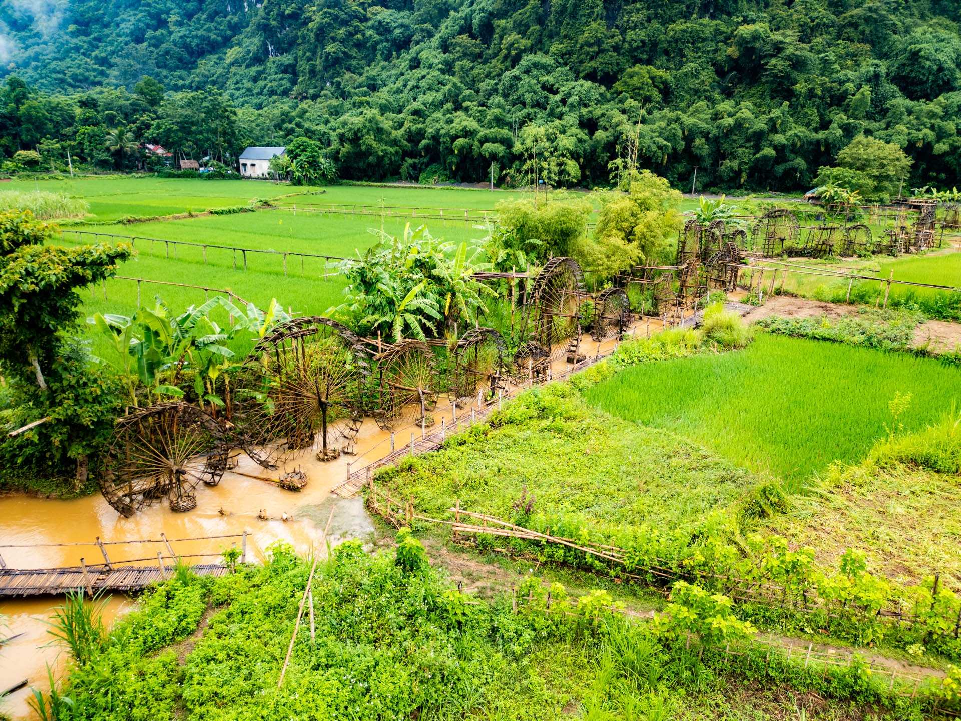 Riserva naturale Pu Luong mulini ad acqua